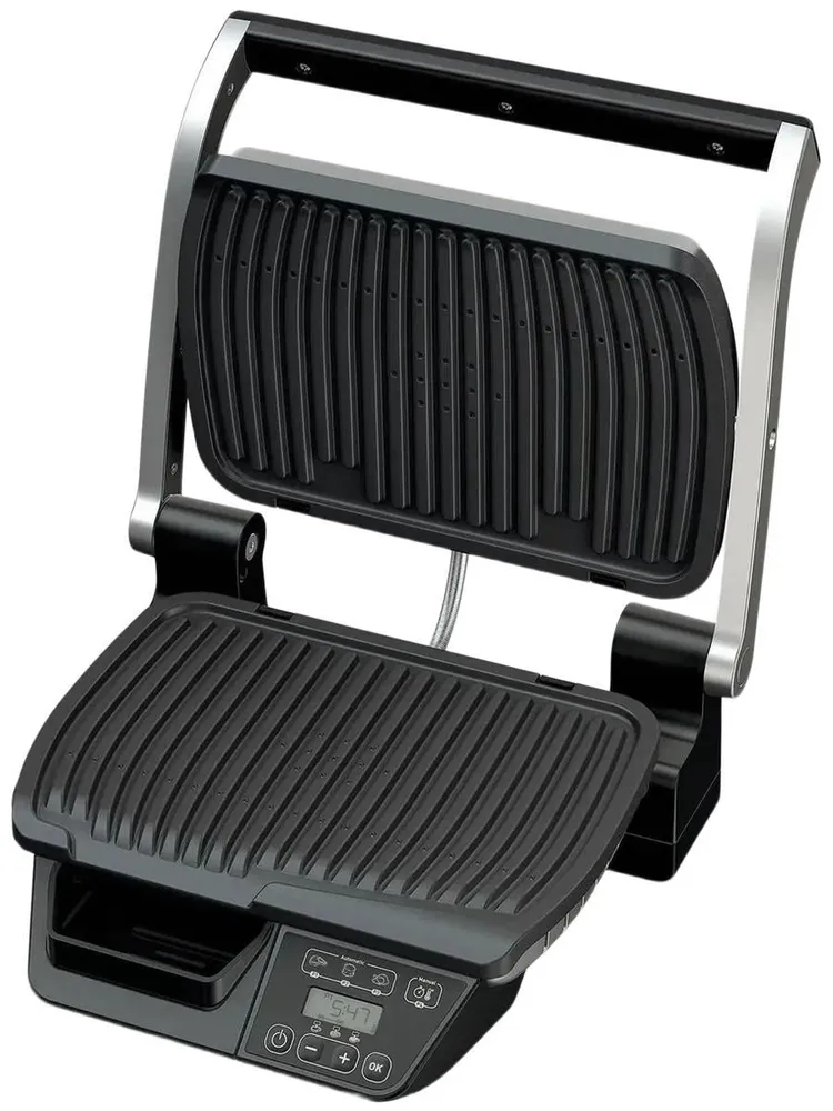 Гриль Tefal Optigrill GC740B30, черный/серебристый