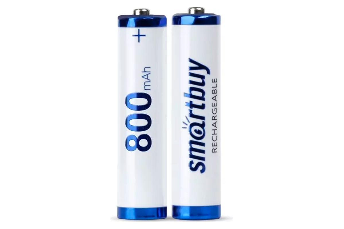 Аккумулятор NiMh Smartbuy AAA/2BL 800 mAh (24/240) (SBBR-3A02BL800)