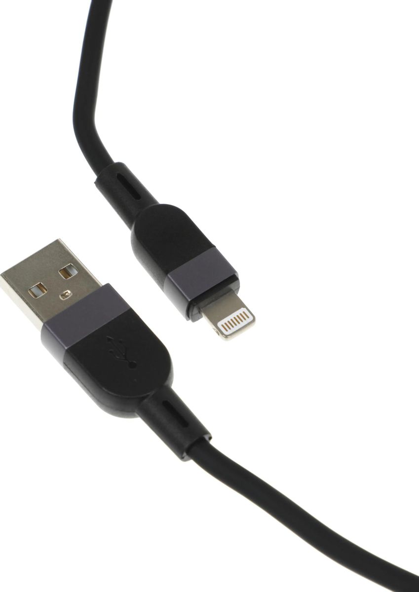 Кабель USB-Lightning Hoco X109 2.4A силикон 3,0м Black