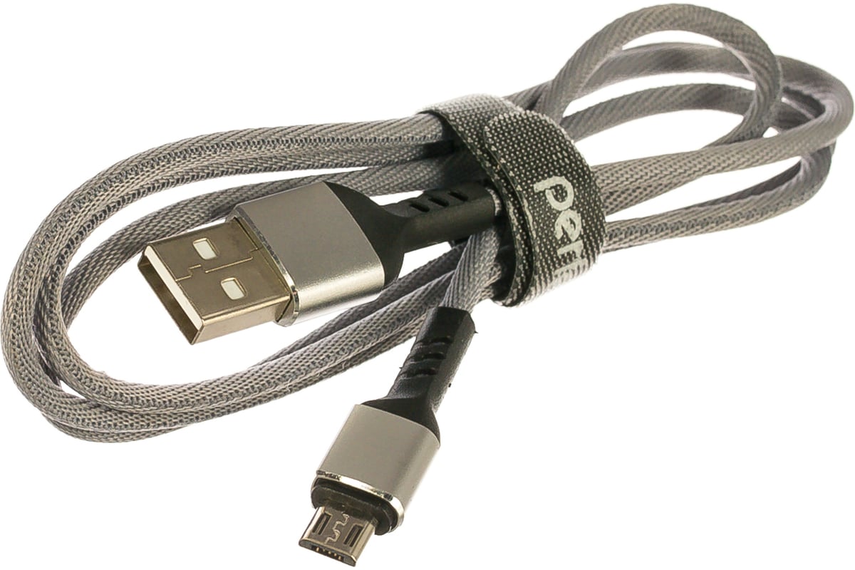 Кабель Perfeo U4806 USB-MicroUSB 1m, серый
