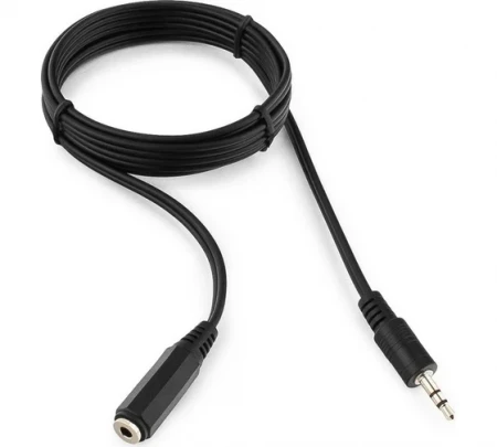 Кабель AUX, Jack 3,5mm(m) - Jack 3,5mm(f) Exployd EX-K-638, Classic, 2.0м, черный