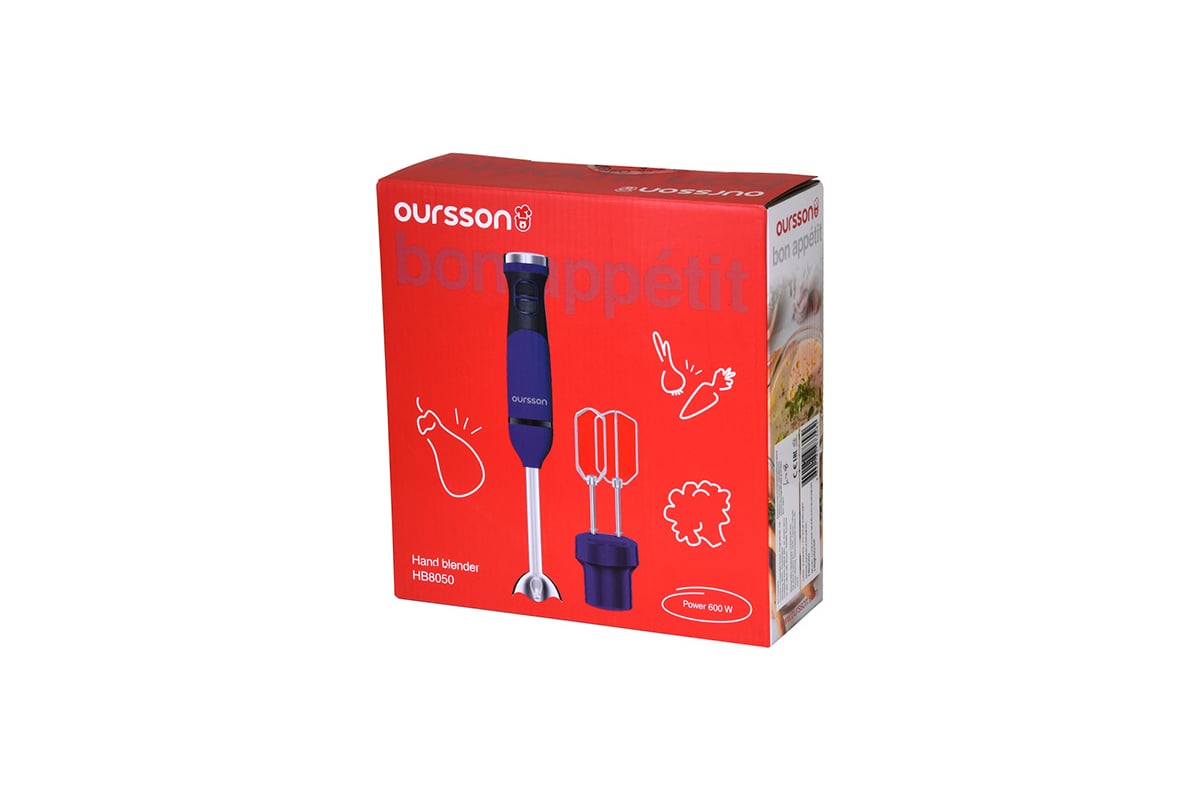 Погружной блендер Oursson HB8050/SP, сладкая слива