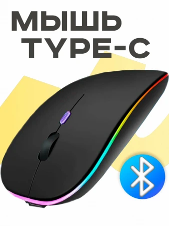 Мышь беспроводная Perfeo RAINBOW PF_3434, черный
