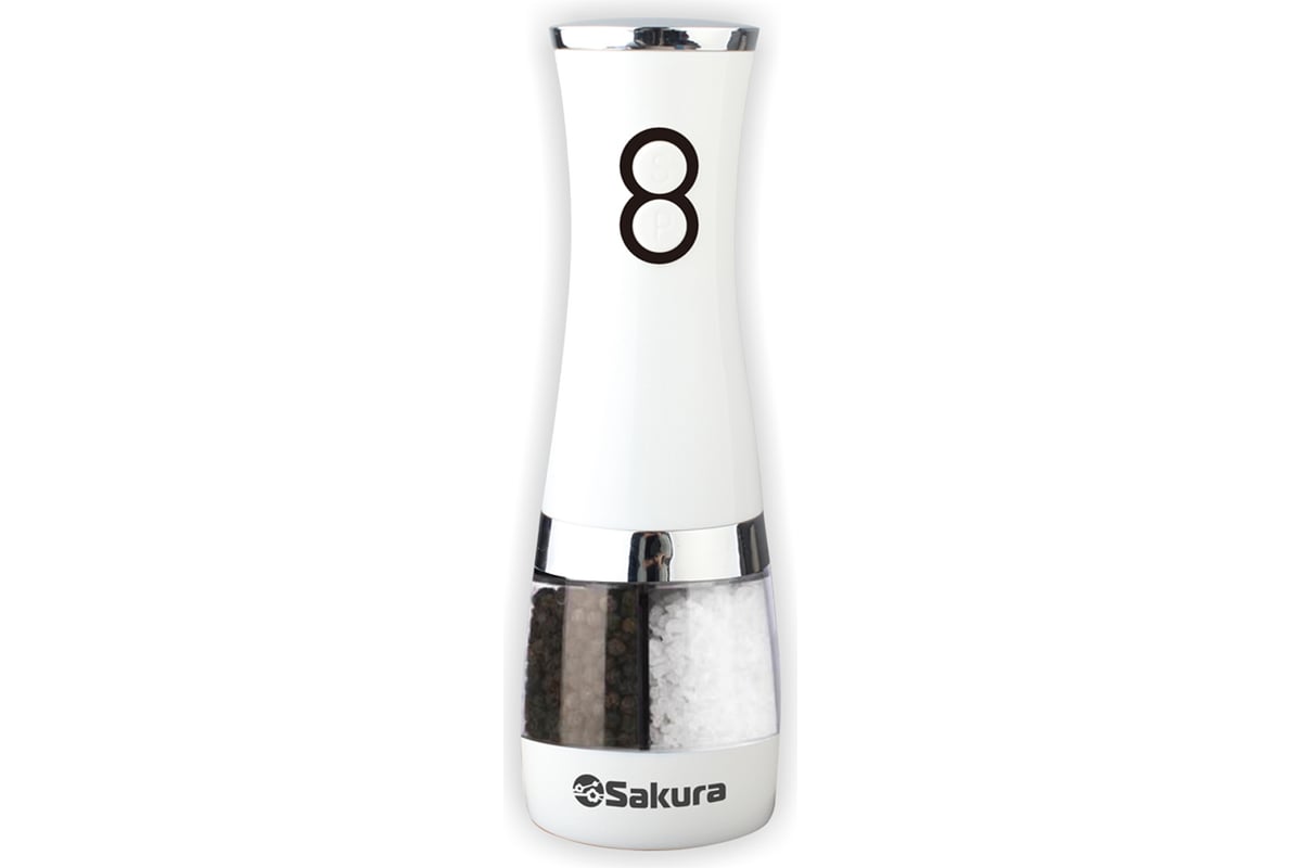 Мельница ручная для соли и перца Sakura SA-6642W