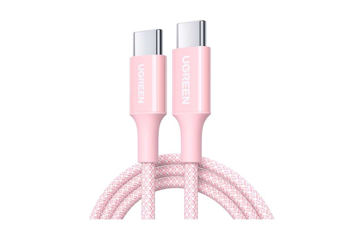 Кабель UGREEN L501 (35441) 60W USB-C to USB-C PD Fast Charging Braided Cable 3A Max. Длина: 1м. Цвет