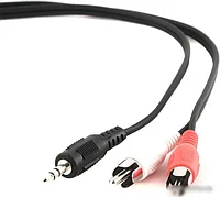 Кабель аудио 3.5 мм jack (m) -> 3.5 мм jack (m) 1m черный Gembird CCA-3.5MM-1B