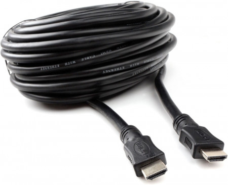 Кабель HDMI Cablexpert CC-HDMI4L-20M, 20м, v2.0, 19M/19M, серия Light, черный, позол.разъемы, экран,