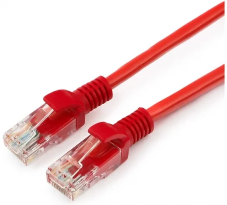 Кабель UTP 5E Cablexpert, 0.5 м., красный (PP12-0.5M/R)