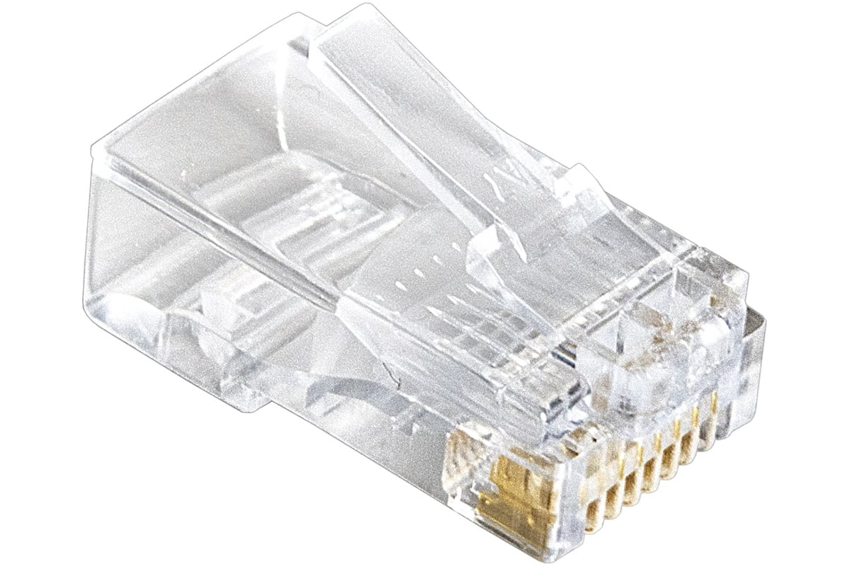 Коннектор RJ-45 Кат.5 (V) (8P8C) ExeGate под одножильный кабель (100шт)