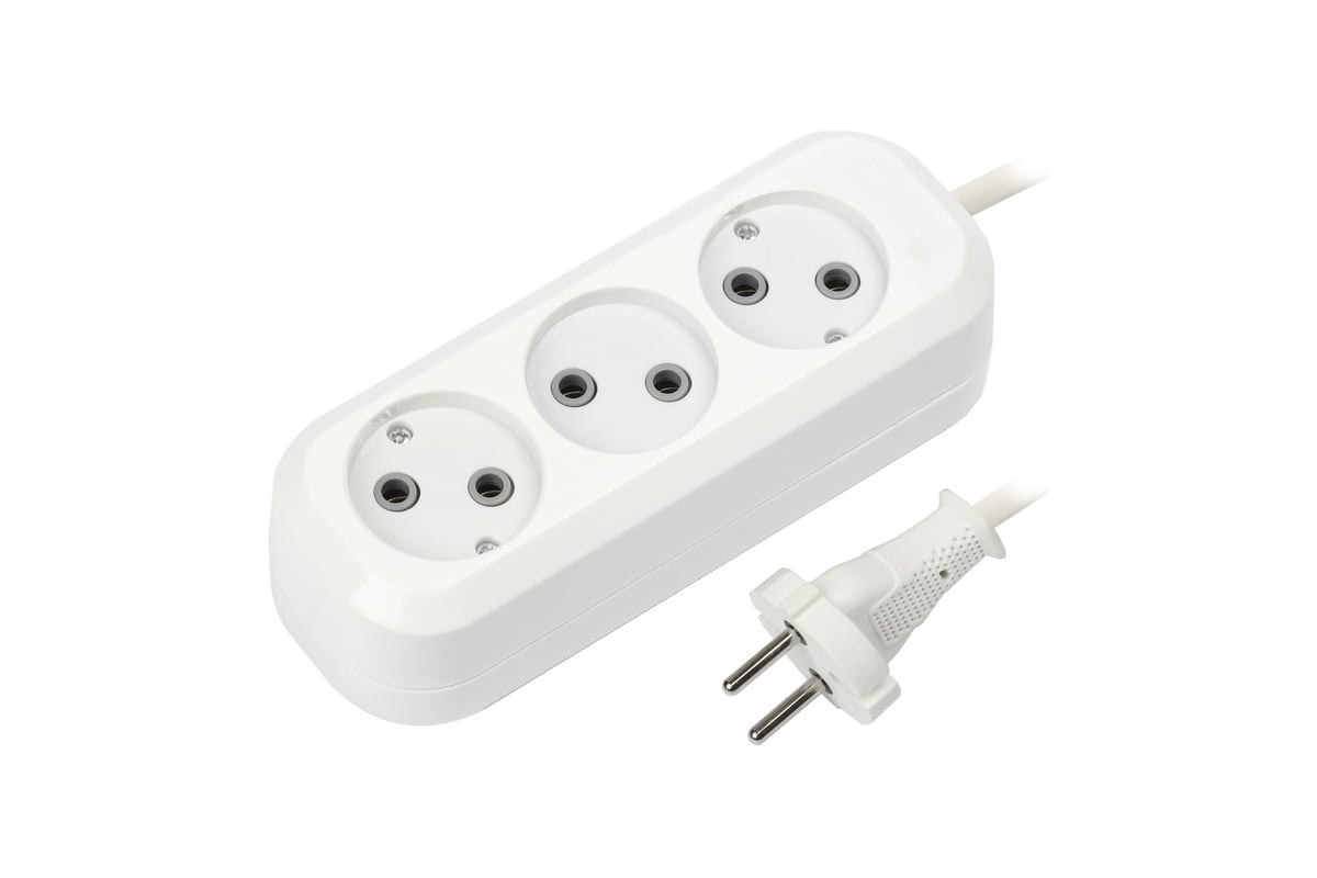 Удлинитель Smartbuy 3 розетки, 10м (SBE-10-3-10-N)