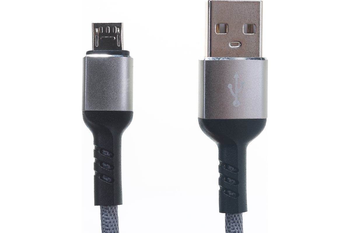 Кабель Perfeo U4806 USB-MicroUSB 1m, серый