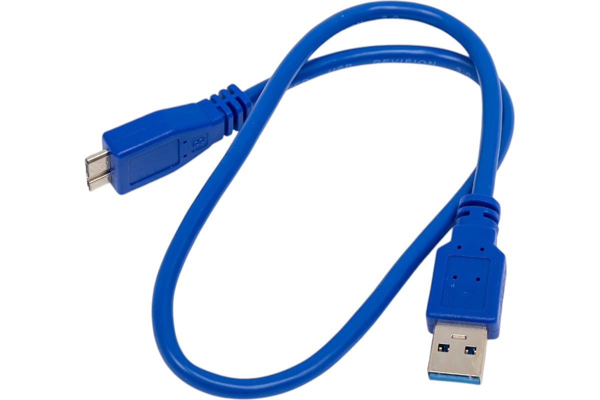 Кабель USB 3.0 A - micro USB 9pin (m-m), 0,5м професс. синий Gembird CCP-mUSB3-AMBM-0.5M