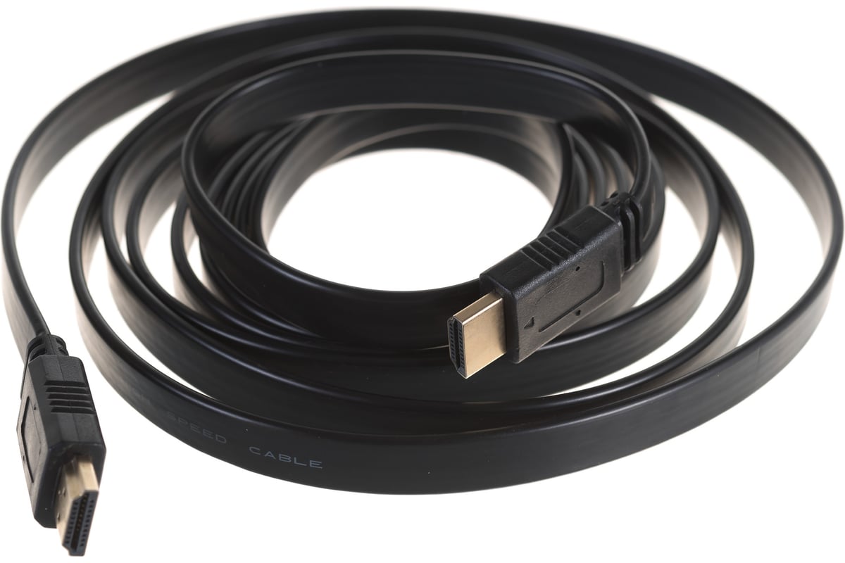 Кабель HDMI-HDMI ver:1.4, 3m, черный, плоский Perfeo H1303