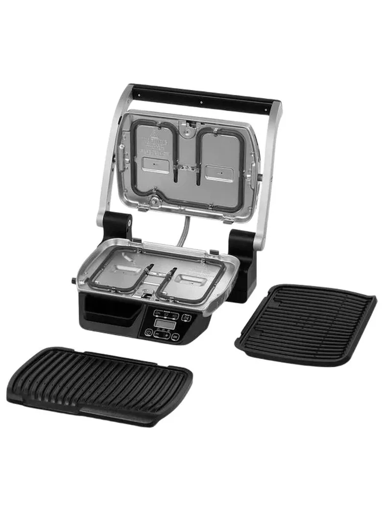Гриль Tefal Optigrill GC740B30, черный/серебристый