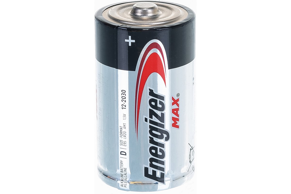 Батарейка D LR20 1.5V ENERGIZER MAX (упаковка 2шт)