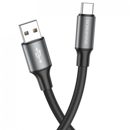 Кабель BOROFONE BX82, USB - TypeC, 3.0A, 1 м, черный