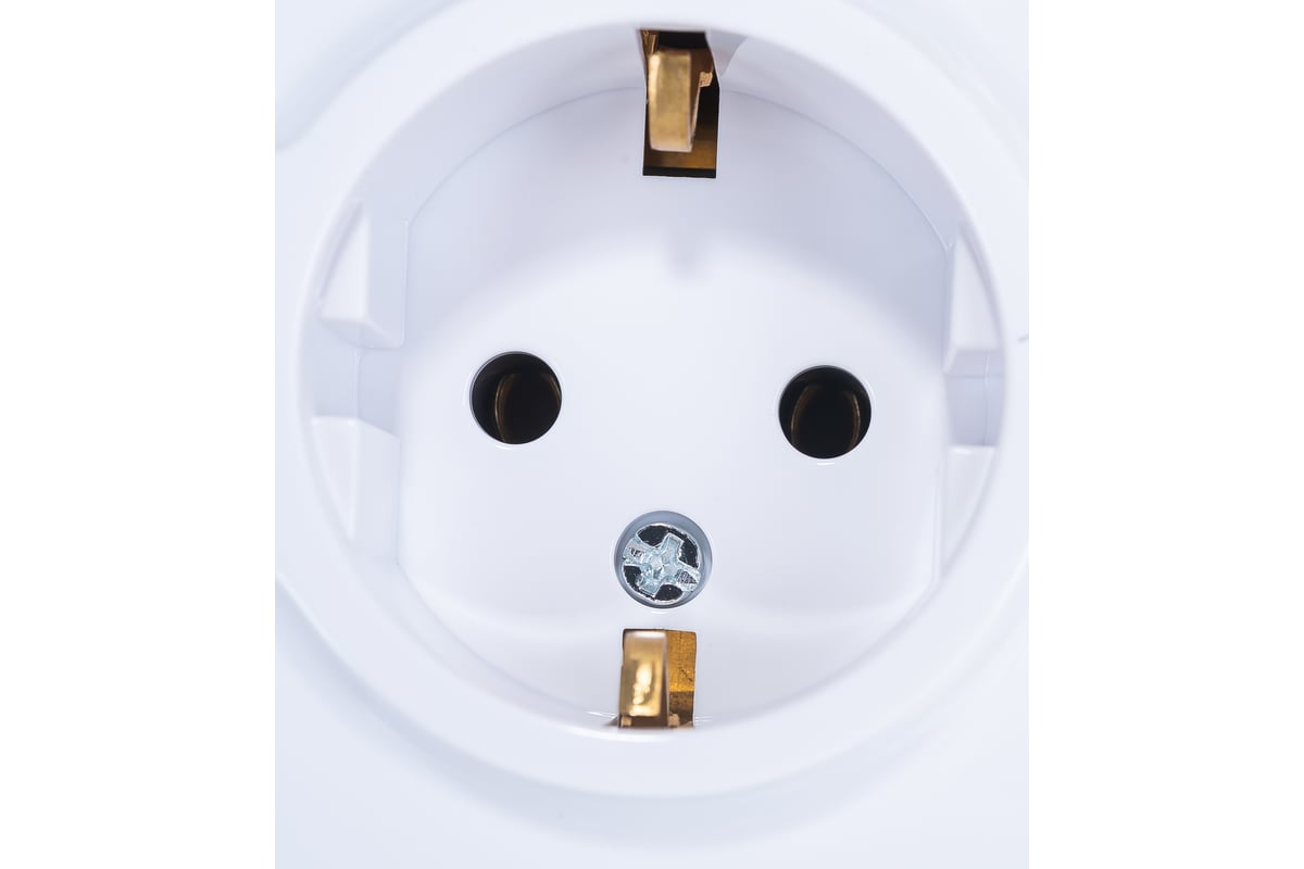 ЭРА Розетка 3х2P+E Schuko, 16A-250В, IP20, ОУ, Эра Эксперт, белый, 11-2208-01 (1/6)