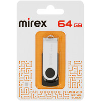 Память UFD 2.0 SmartBuy 064GB Twist Black (SB064GB2TWK)