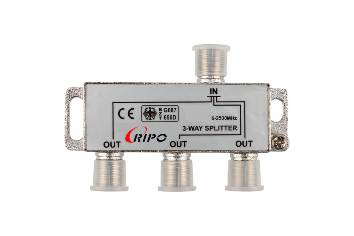 Делитель на 3 Ripo TV под F разъемы 5-2500 MHz