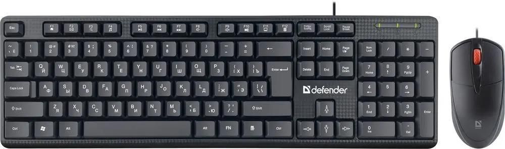 Клавиатура + мышка Defender LINE C-511 RU черный <45511>
