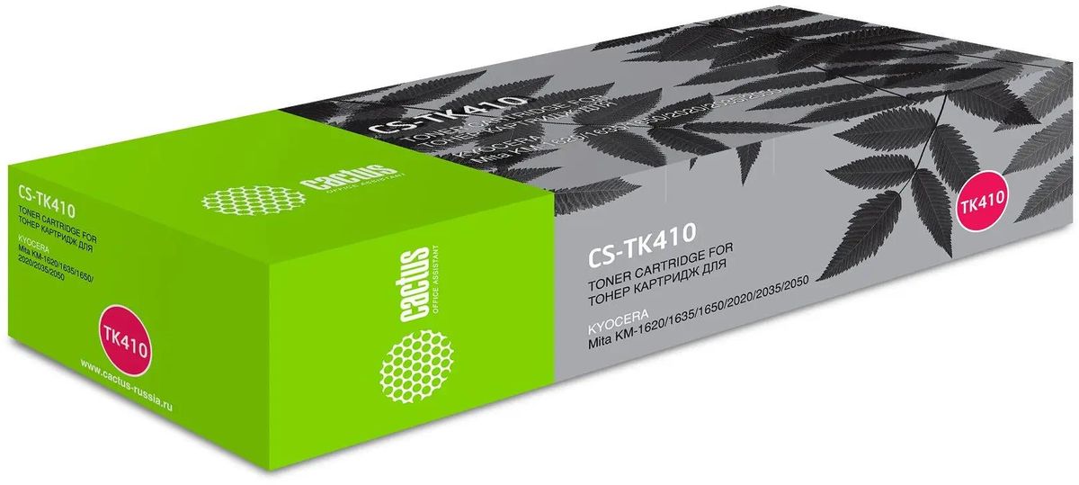 Тонер-картридж Cactus CS-TK410 Черный для Kyocera Mita FS 1620/1635/1650/2020/2035/2050