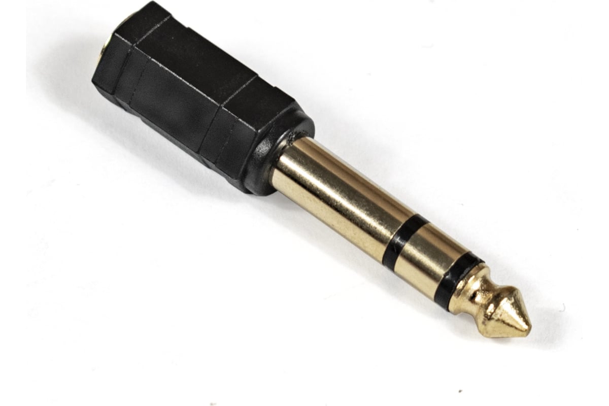 Переходник аудио Exegate EX284949RUS EX-AA-3F6M (6.35mm Jack M/3.5mm Jack F)