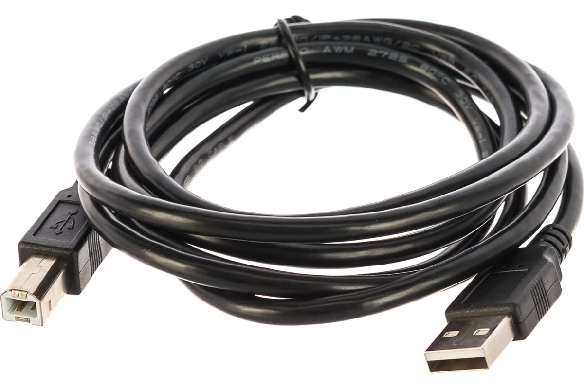 Кабель USB 2.0 AB (m-m) 1.8м Perfeo U4102