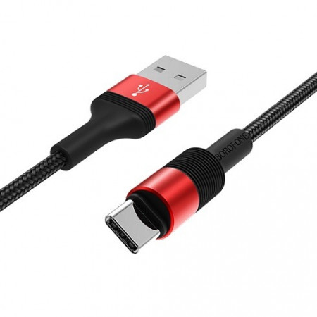 Кабель USB to Type-C BX21 1m, 3A, BOROFON