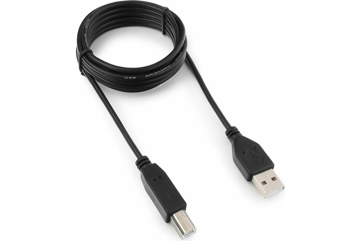 Кабель USB 2.0 AB (m-m) 1,8м Гарнизон GCC-USB2-AMBM-1.8M