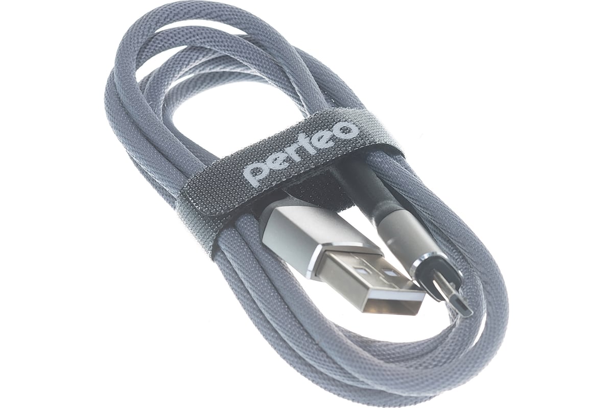Кабель Perfeo U4806 USB-MicroUSB 1m, серый