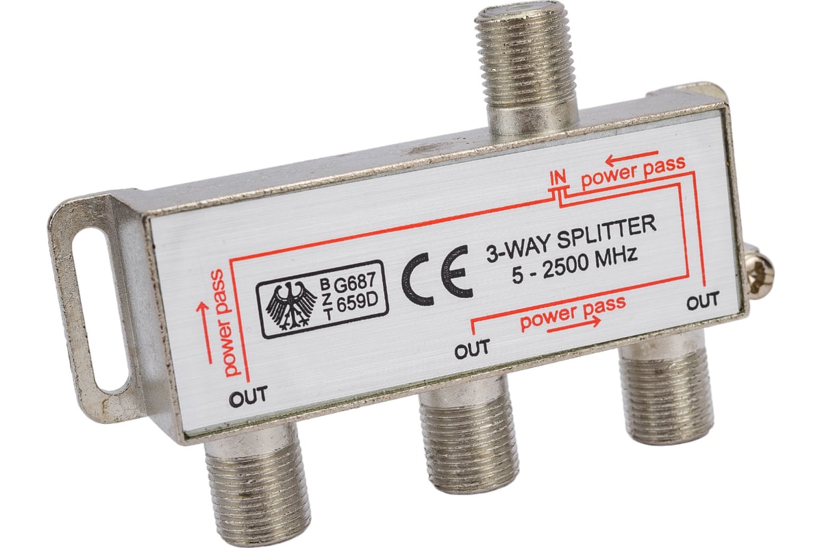 Делитель на 3 Ripo TV под F разъемы 5-2500 MHz