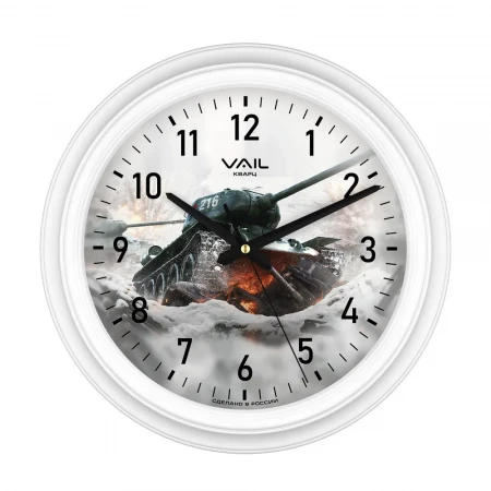 Часы Vail VL-C1722/1 круглые, цвет белый