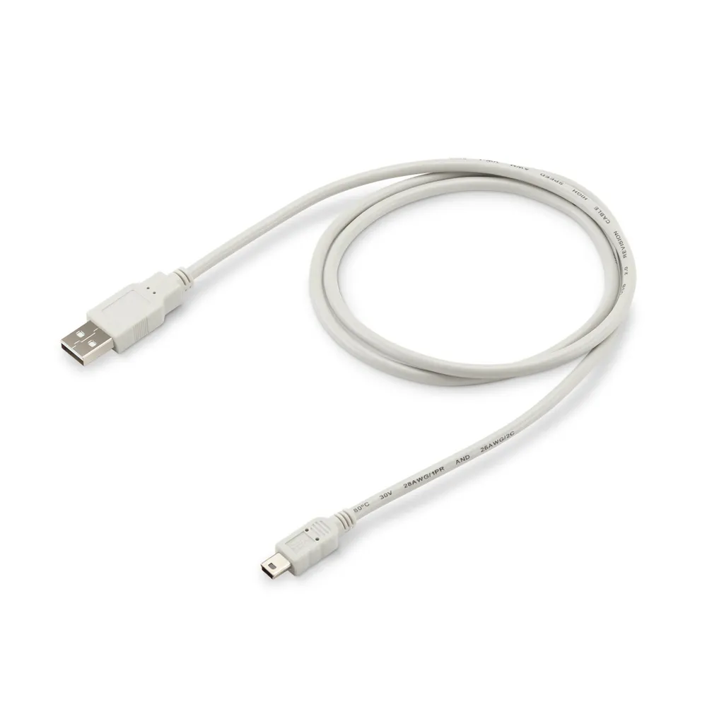 Кабель Buro USB2.0-M5P-1 USB A(m) mini USB B (m) 1м серый