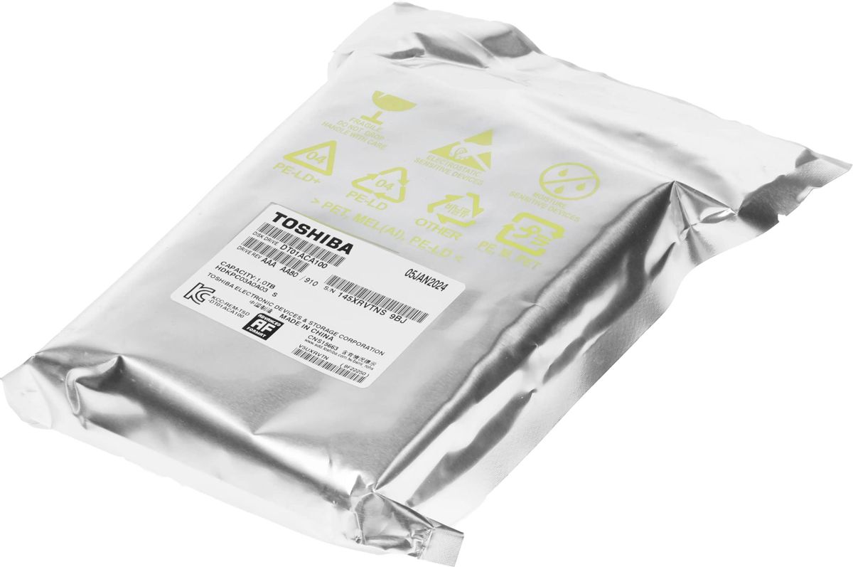 Жесткий диск Toshiba 1Tb 7200rpm DT01ACA100 SATA-III 32Mb 3.5" OEM