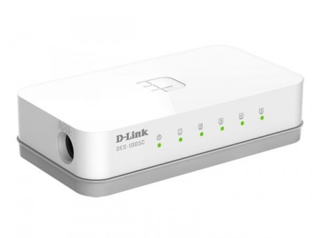 Коммутатор D-Link DES-1005C DES-1005C/C2A 5x100Мбит/с неуправляемый <DES-1005C/C2A>