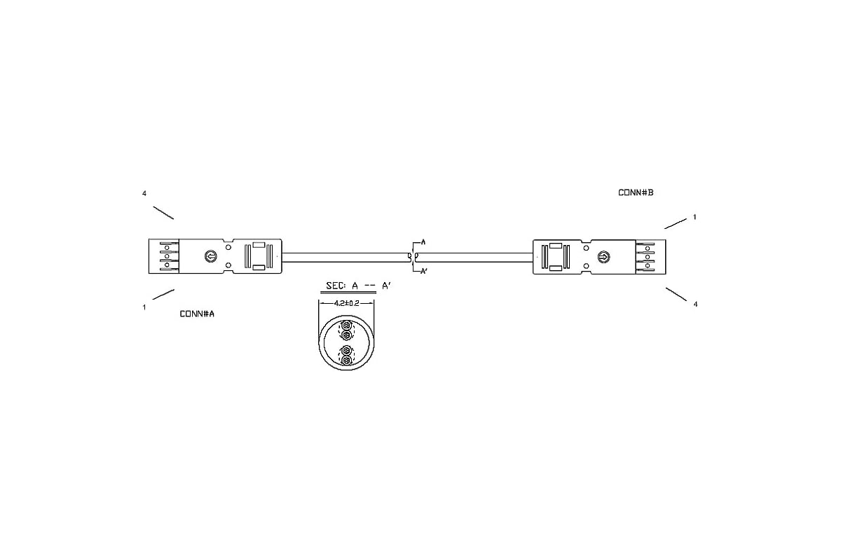 Кабель Patch Cord UTP кат.5e  2м HYPERLINE PC-110-110-2P-C5-2M-GY