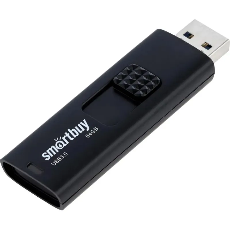 Флешка 64 ГБ USB 3.0 Smartbuy SB064GB3FSK, черный