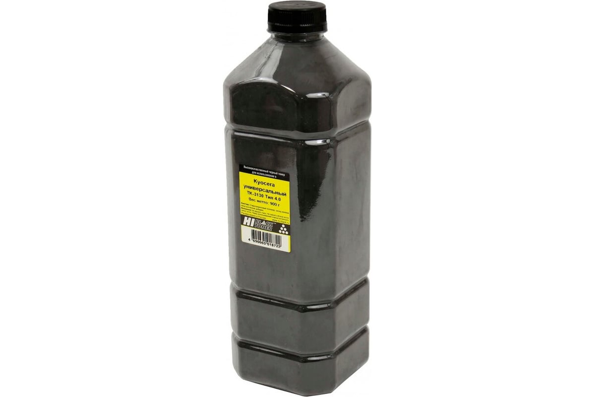 Тонер Hi-Black Универсальный для Kyocera TK-3130, Тип 4.2, Bk, 900 г, канистра