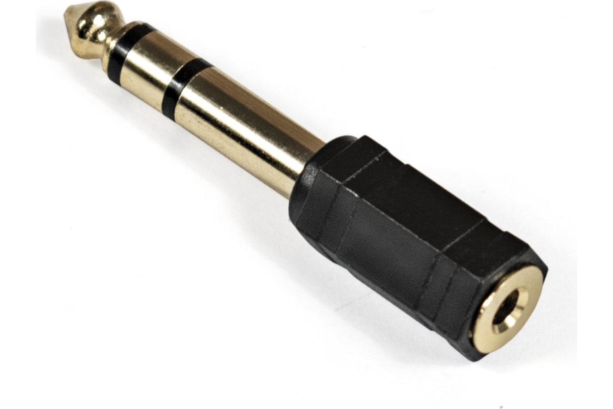 Переходник аудио Exegate EX284949RUS EX-AA-3F6M (6.35mm Jack M/3.5mm Jack F)