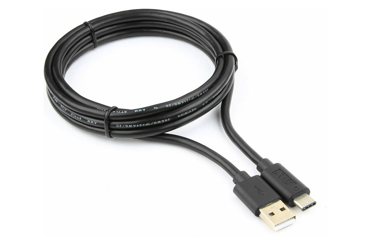 Кабель USB 2.0 AM/USB3.1 Type-C 1.8м,CCP-USB2-AMCM-6