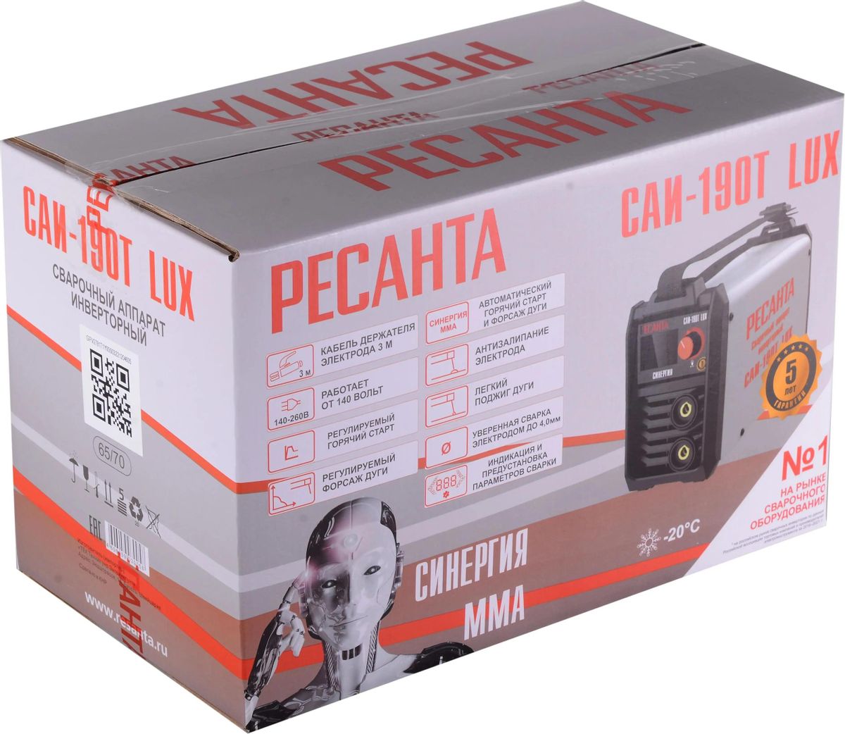 Сварочный аппарат инверторный Ресанта САИ-190Т LUX <65/70>