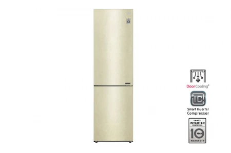 Холодильник LG DoorCooling+ GA-B509CECL, бежевый