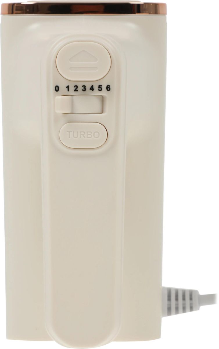Миксер с чашей Centek CT-1129 (бежевый/золотой хром) 800Вт, 6 скоростей + турбо, 2 чаши 3.5/3,6л