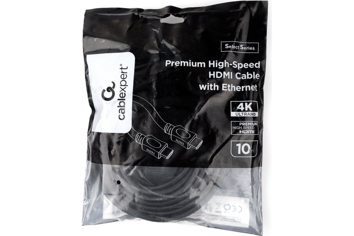 Кабель HDMI-HDMI Cablexpert ver:2.0, 10m, черный  <CC-HDMI4L-10M>