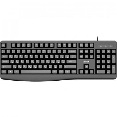 Клавиатура проводная Acer OKW301 [мембранная, клавиш - 104, USB Type-A, цвет черный]