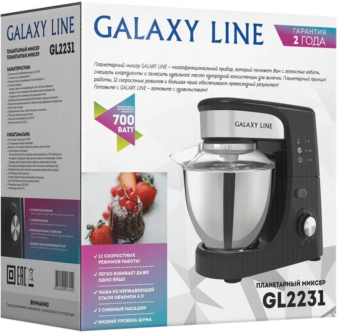 Миксер Galaxy LINE GL2231 черный