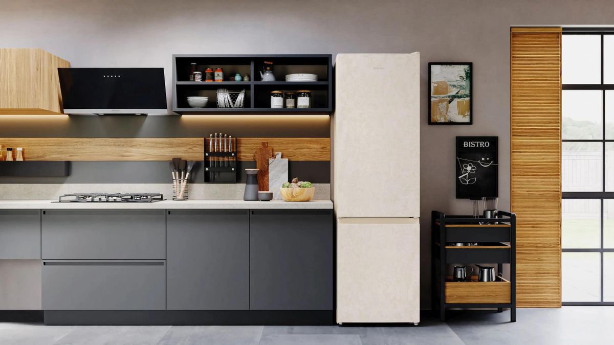Холодильник Hotpoint HT 4200 AB, мраморный