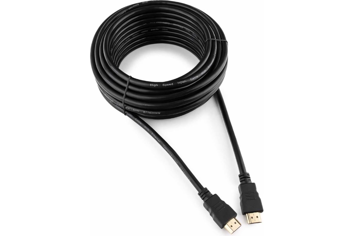Кабель HDMI-HDMI ver:2.0, 10m, зол.конт., экран., черный, Gembird CC-HDMI4-10M