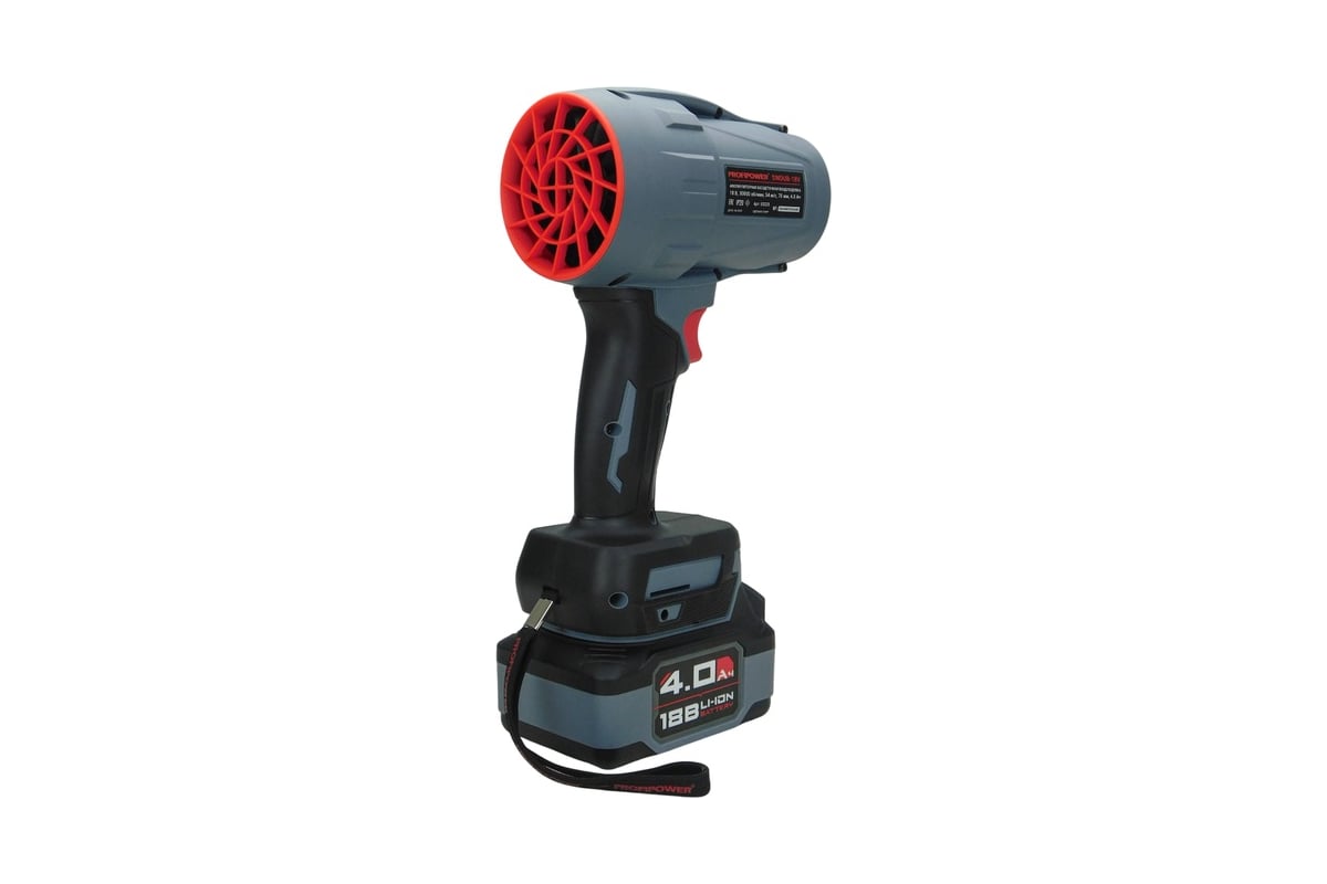 Воздуходувка акк Profipower MKBUB-18V "Tornado" 18В 1*4Ач+зу 4 насадки, коробка  Е0225