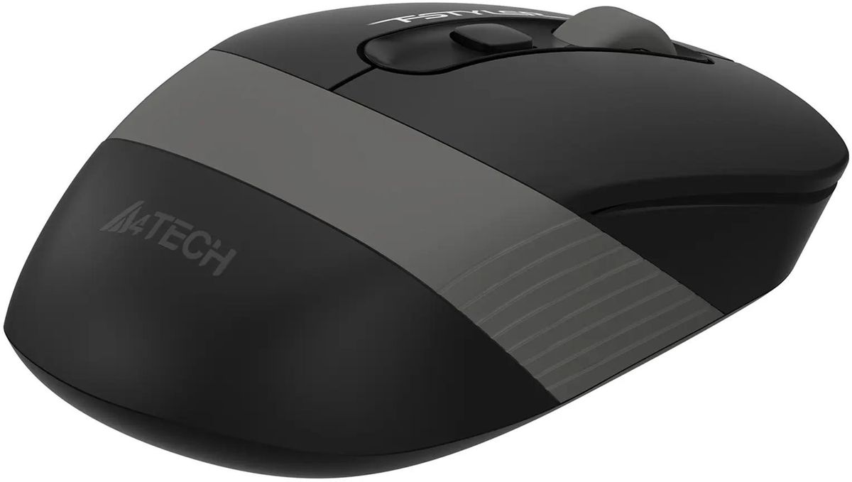 Мышь A4Tech Fstyler FG10 беспроводная, 2000dpi, USB, черно-серый